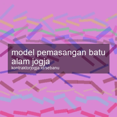 Model Pemasangan Batu Alam Jogja