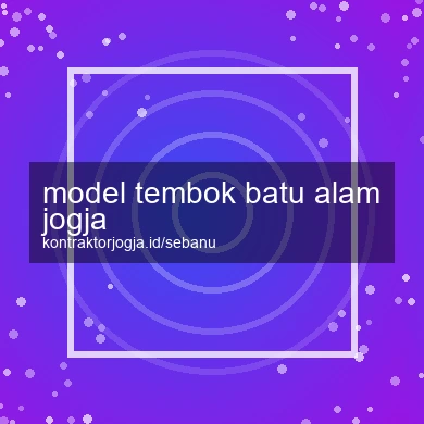 Model Tembok Batu Alam Jogja
