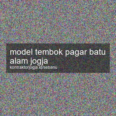 Model Tembok Pagar Batu Alam Jogja