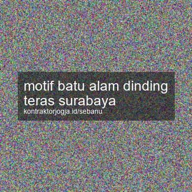 Motif Batu Alam Dinding Teras Surabaya