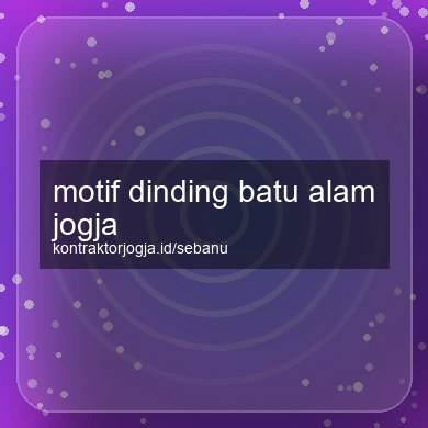 Motif Dinding Batu Alam Jogja