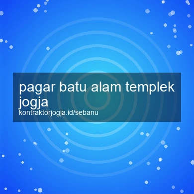 Pagar Batu Alam Templek Jogja