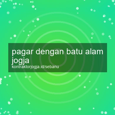 Pagar Dengan Batu Alam Jogja