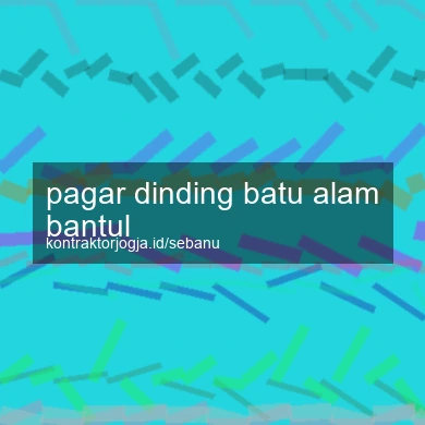 Pagar Dinding Batu Alam Bantul