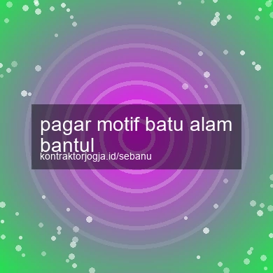 Pagar Motif Batu Alam Bantul
