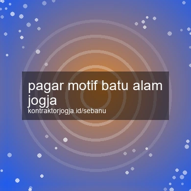 Pagar Motif Batu Alam Jogja