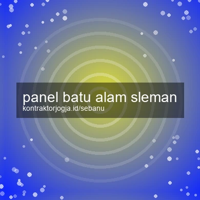 Panel Batu Alam Sleman