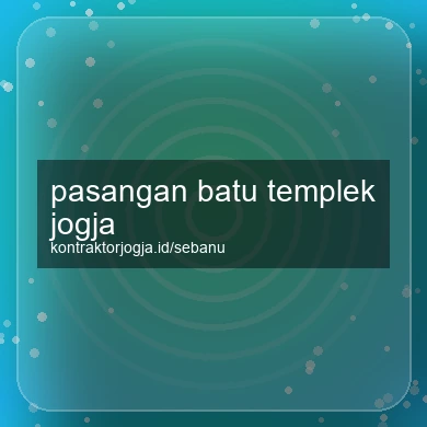 Pasangan Batu Templek Jogja