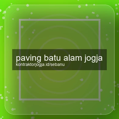 Paving Batu Alam Jogja