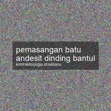 Pemasangan Batu Andesit Dinding Bantul