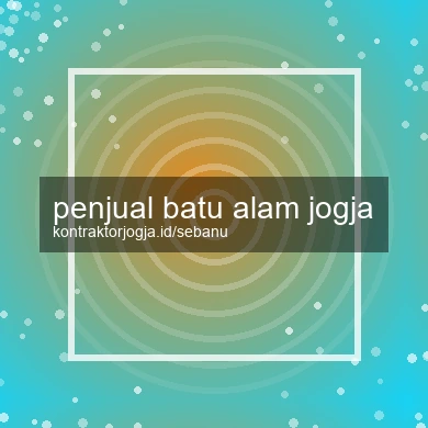 Penjual Batu Alam Jogja