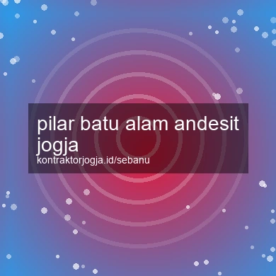 Pilar Batu Alam Andesit Jogja