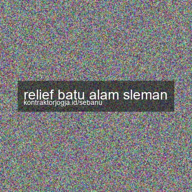Relief Batu Alam Sleman
