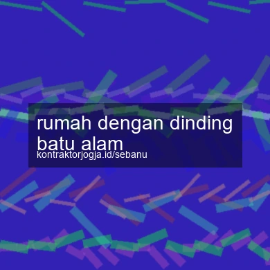 Rumah Dengan Dinding Batu Alam