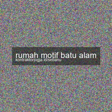 Rumah Motif Batu Alam