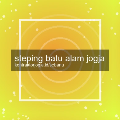 Steping Batu Alam Jogja