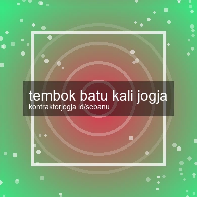 Tembok Batu Kali Jogja
