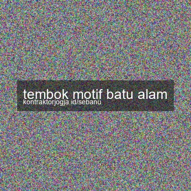 Tembok Motif Batu Alam