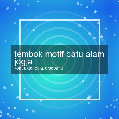 Tembok Motif Batu Alam Jogja