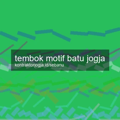 Tembok Motif Batu Jogja