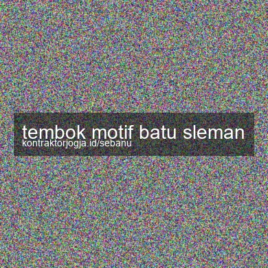 Tembok Motif Batu Sleman