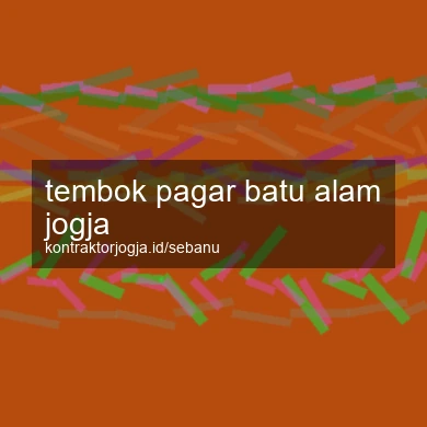 Tembok Pagar Batu Alam Jogja