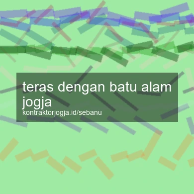 Teras Dengan Batu Alam Jogja