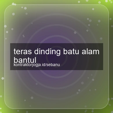 Teras Dinding Batu Alam Bantul