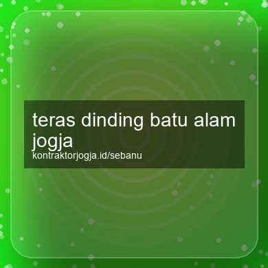 Teras Dinding Batu Alam Jogja