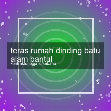 Teras Rumah Dinding Batu Alam Bantul